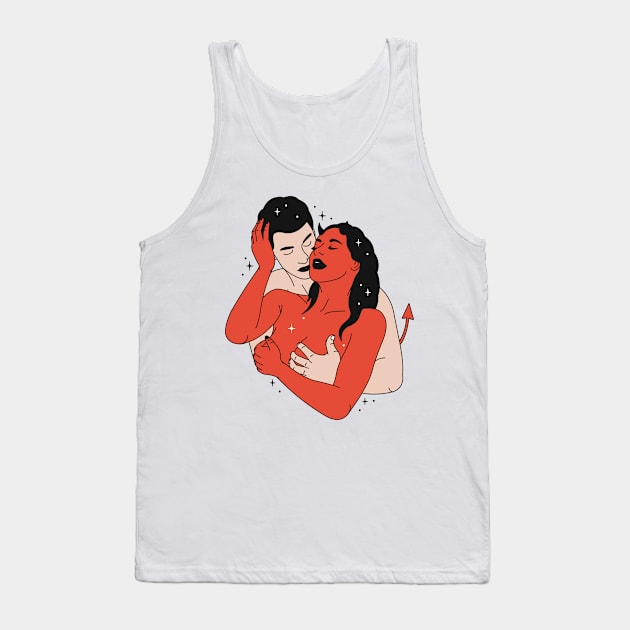 Devil Girl Tank Top by eromatica